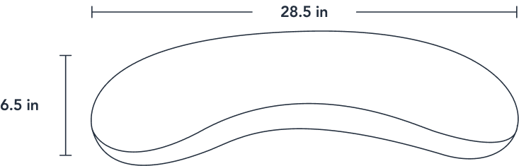 Pillow size diagram